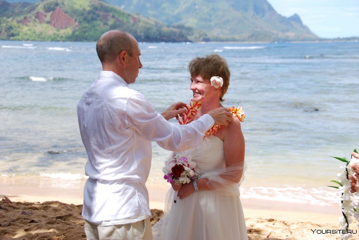 Гавайские острова свадьба