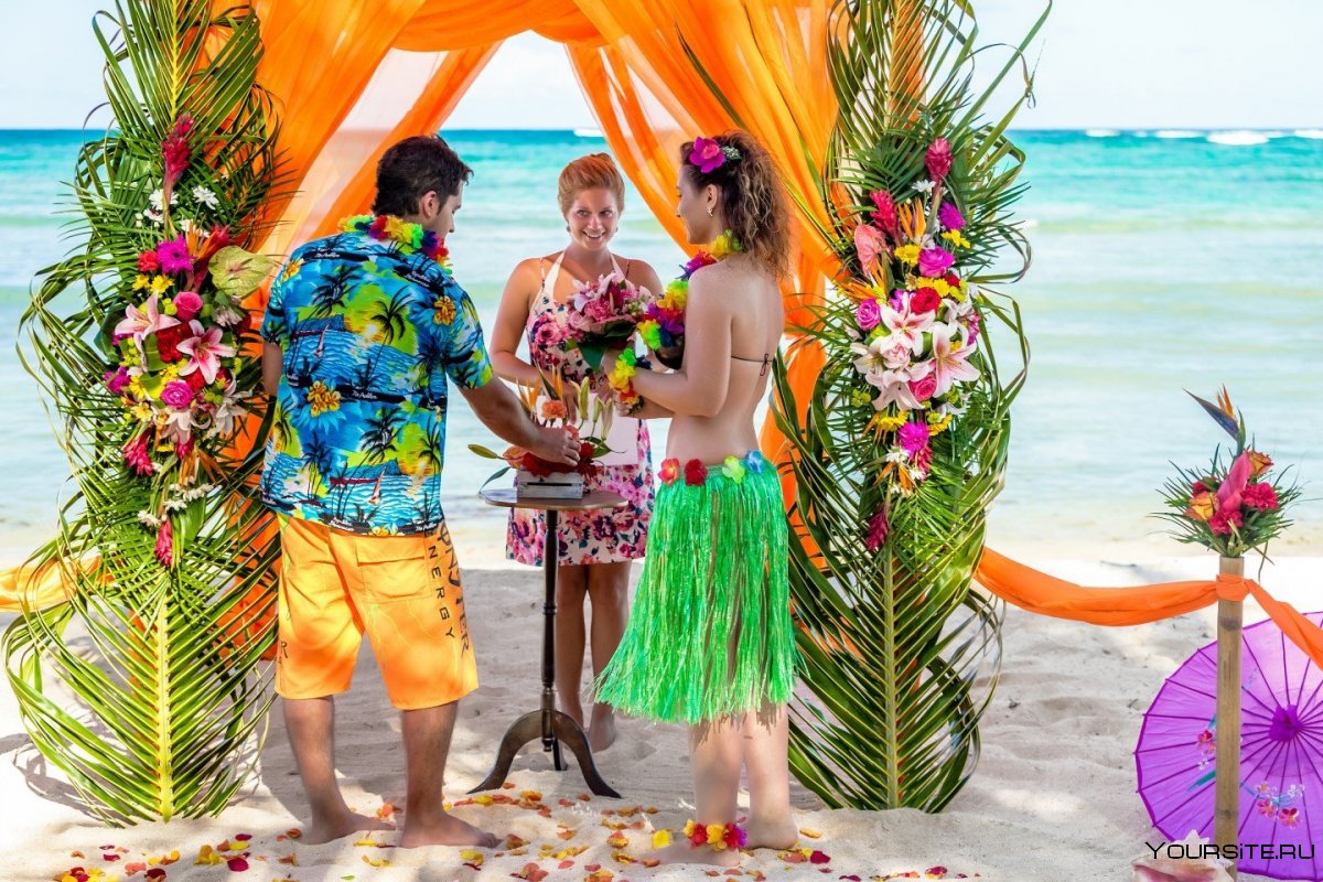 Невеста в гавайском стиле