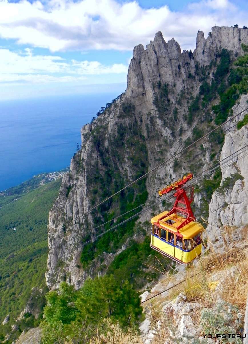 Гора ай-Петри в Крыму канатная