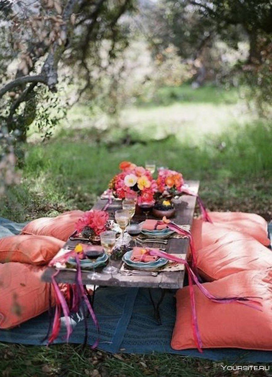 Романтичный пикник на природе