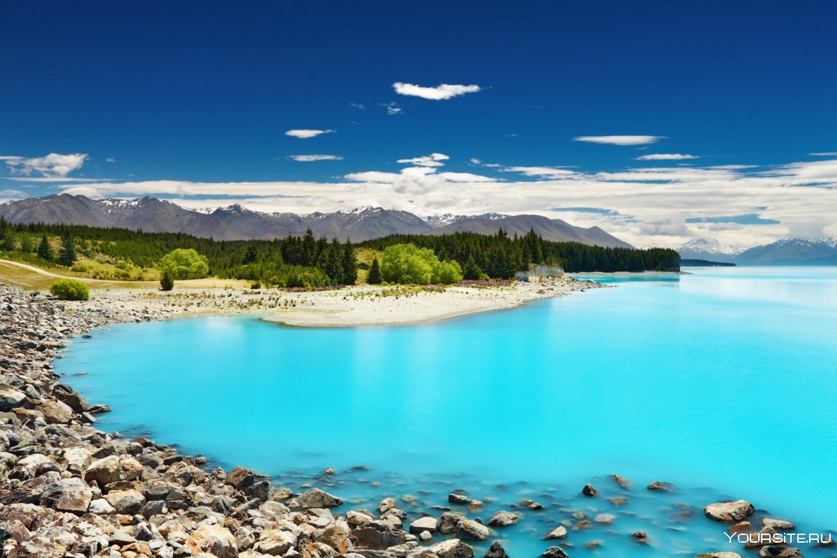 Озеро Wakatipu новая Зеландия