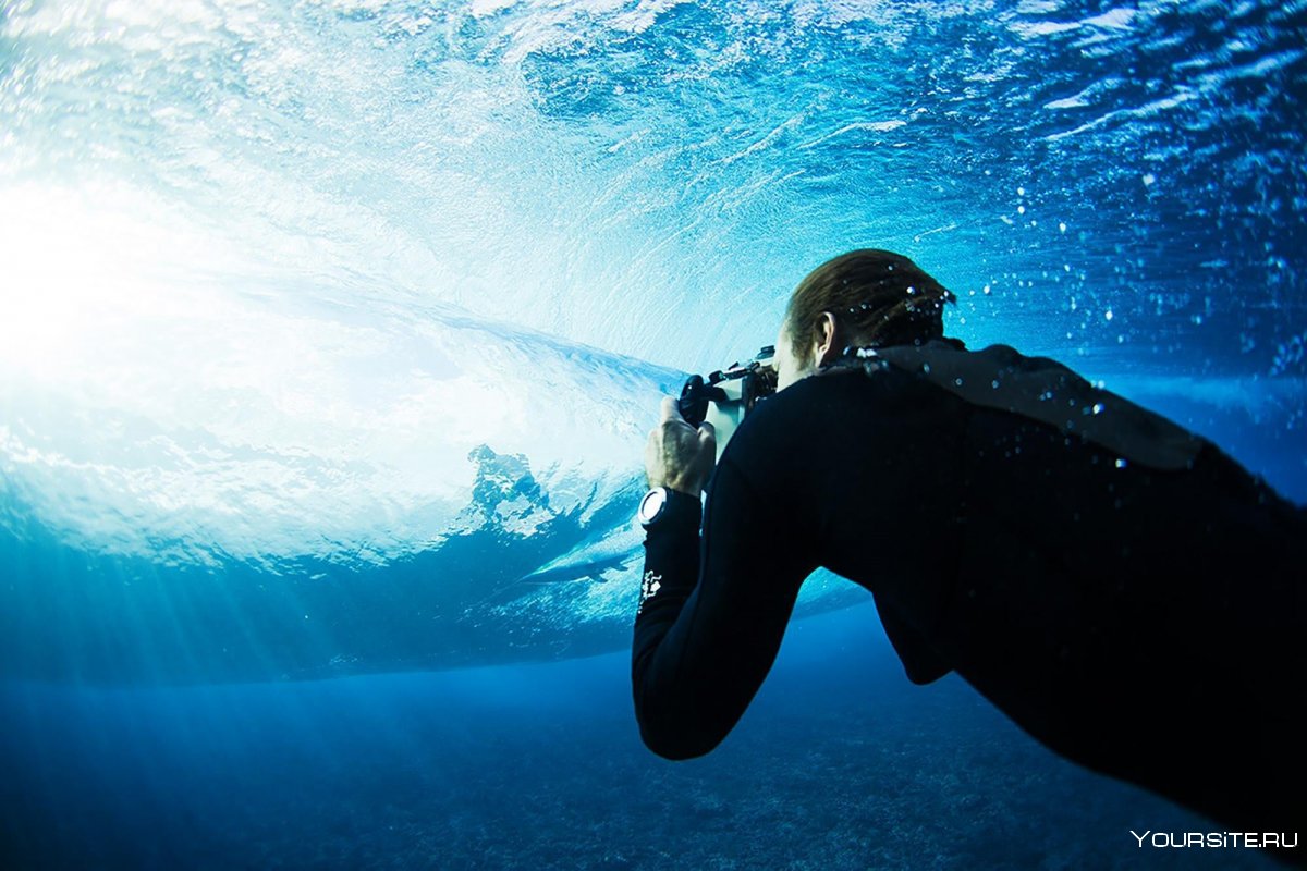 Фотограф под водой