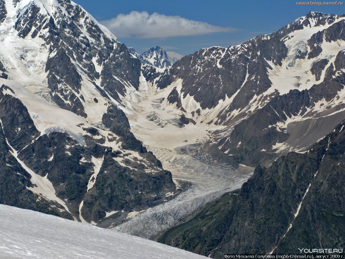 Ледник Дыхсу на Кавказе