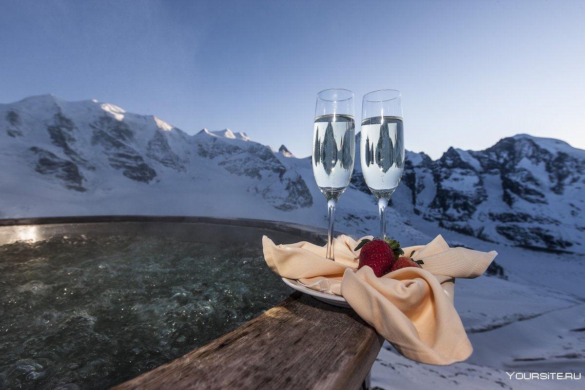 Романтический ужин в горах