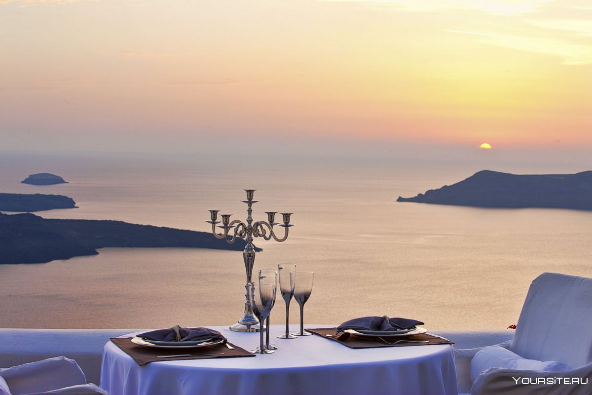 Ужин с видом на море