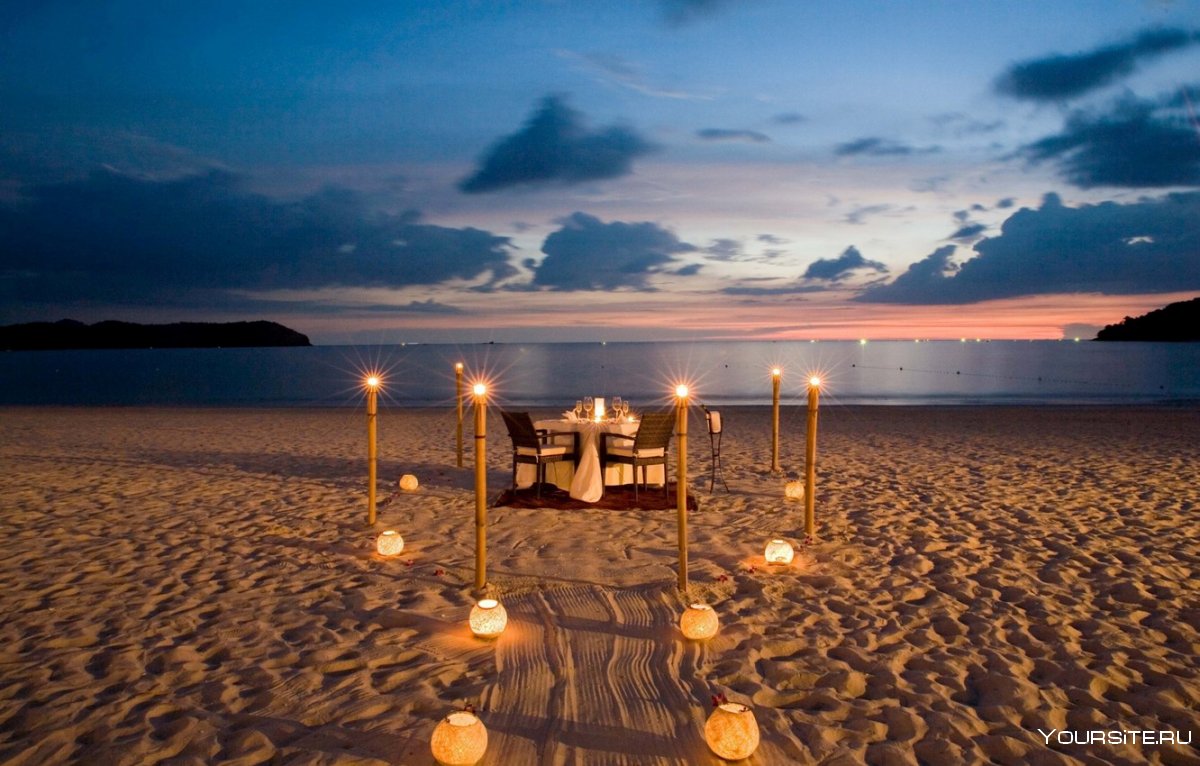 Романтический вечер на пляже