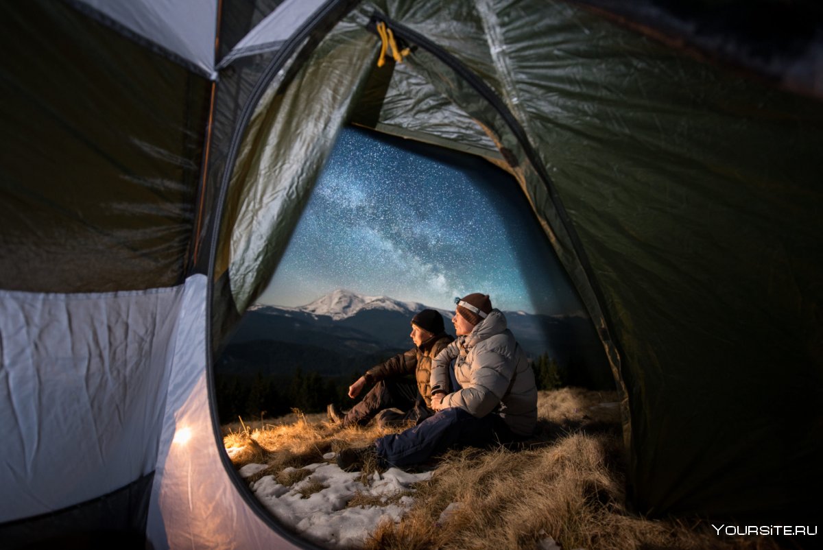 Ночной вид из палатки