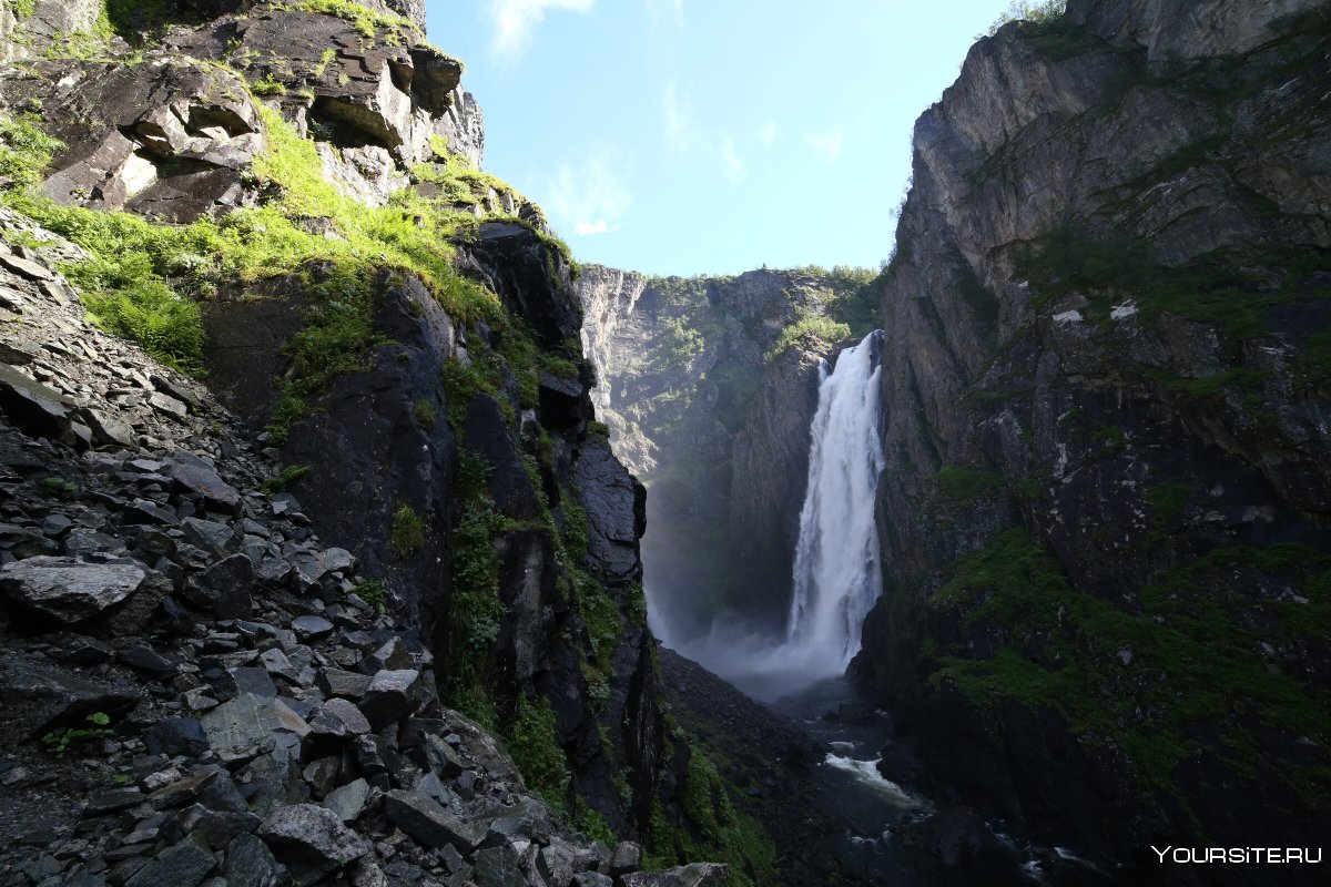Хардангерфьорд фото водопадов