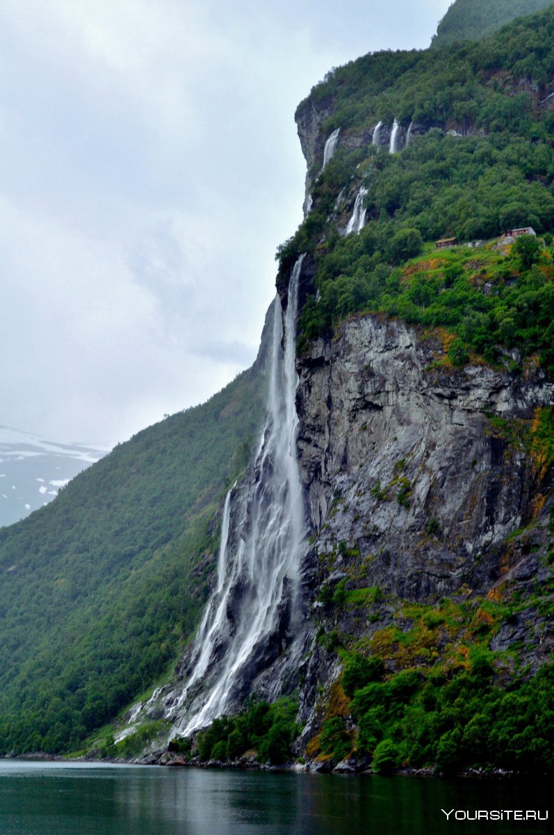 Норвегия Хеллесилт водопады