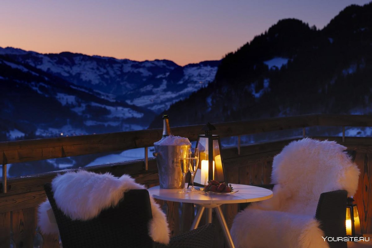 Романтический вечер в горах