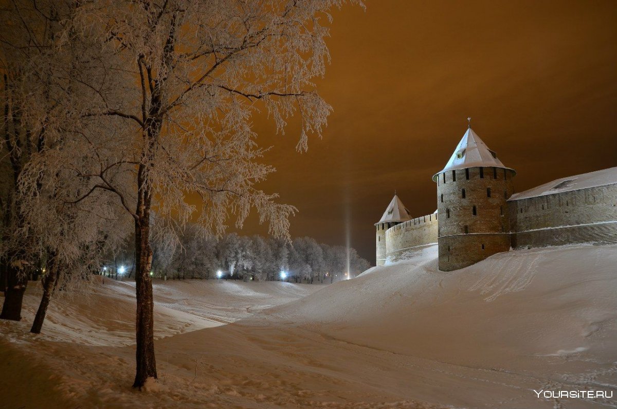 Новгородский Кремль Великий Новгород зима