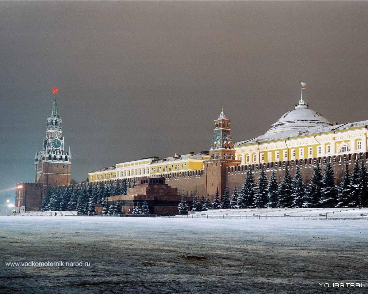 Фон Кремль зимний