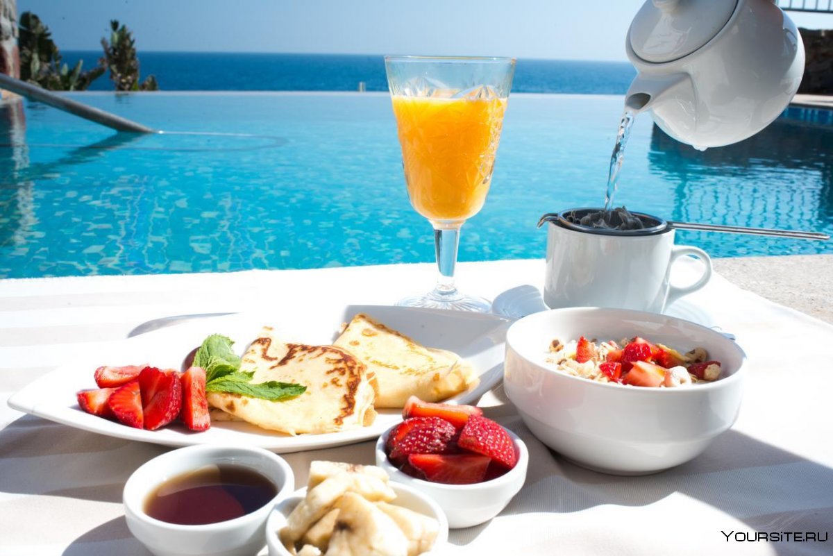 Крит завтрак море