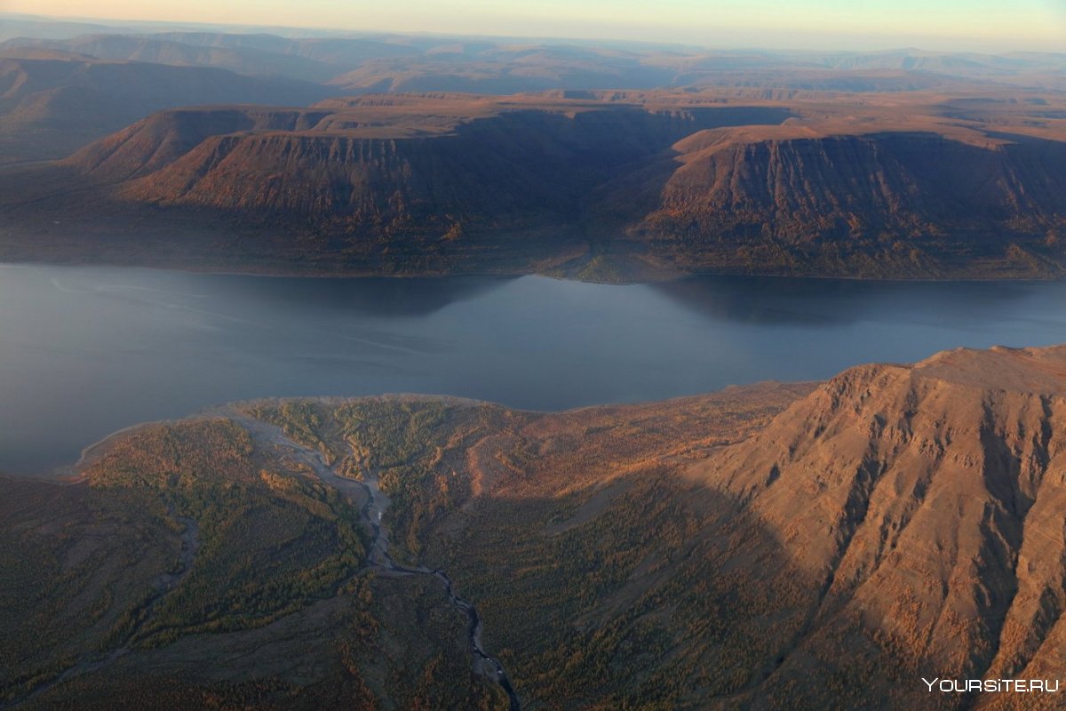 Водопады плато Путорана на карте