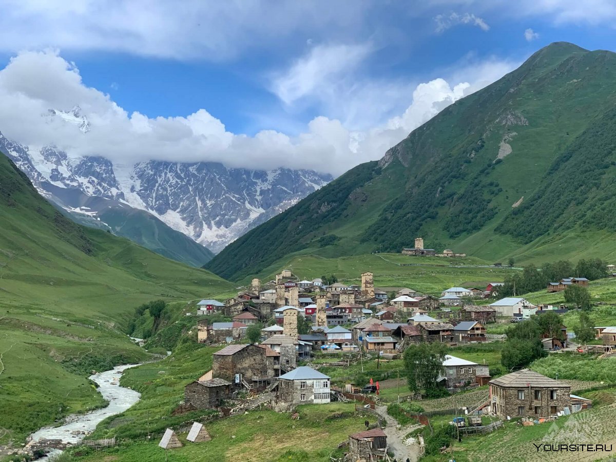 Грузия высокогорное село Ушгули