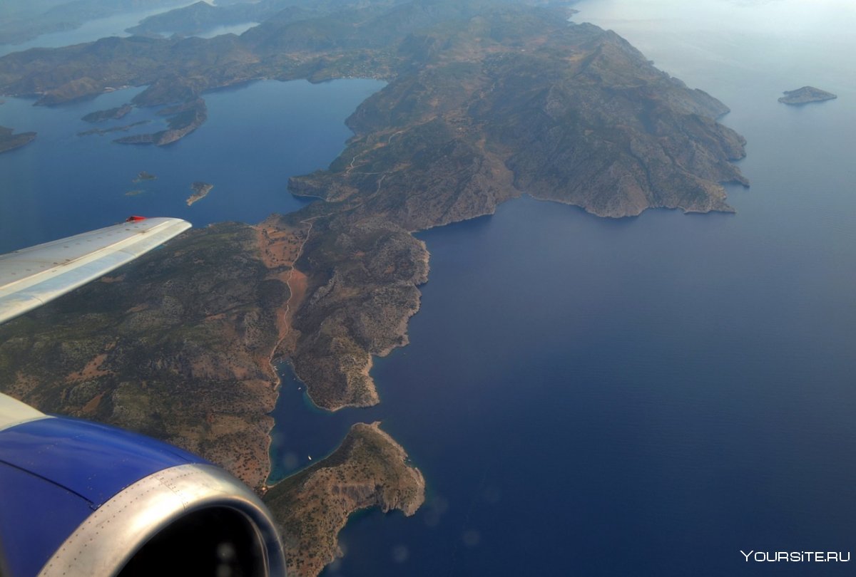 Греция вид с самолета