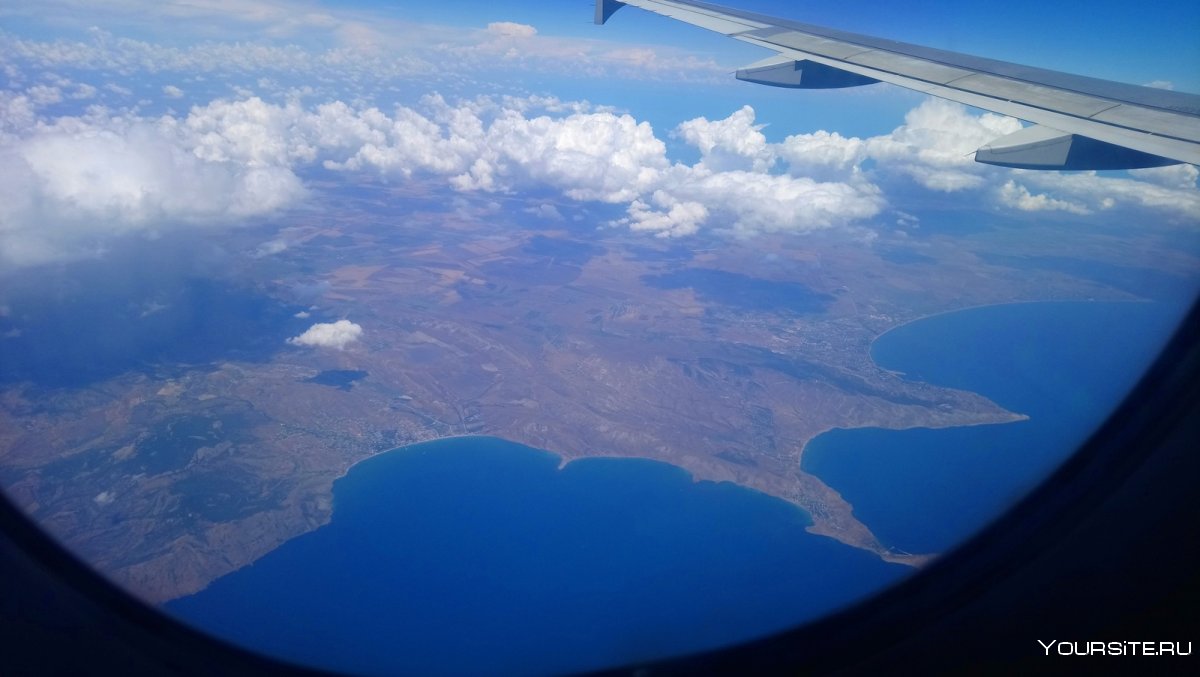Азовское море с самолета