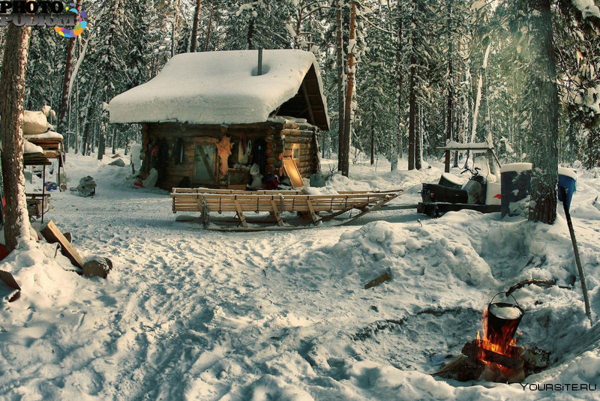 Заимка зимовье Томск
