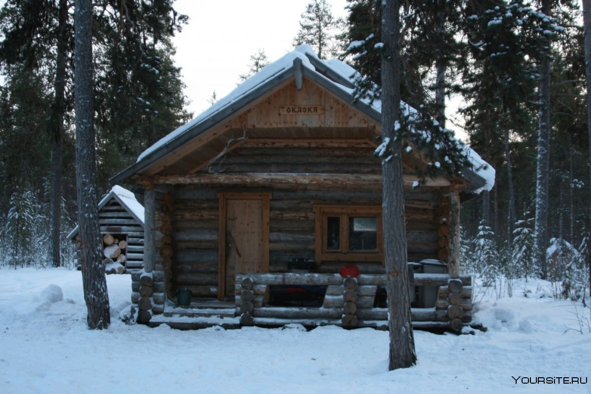 Зимовье из крыши