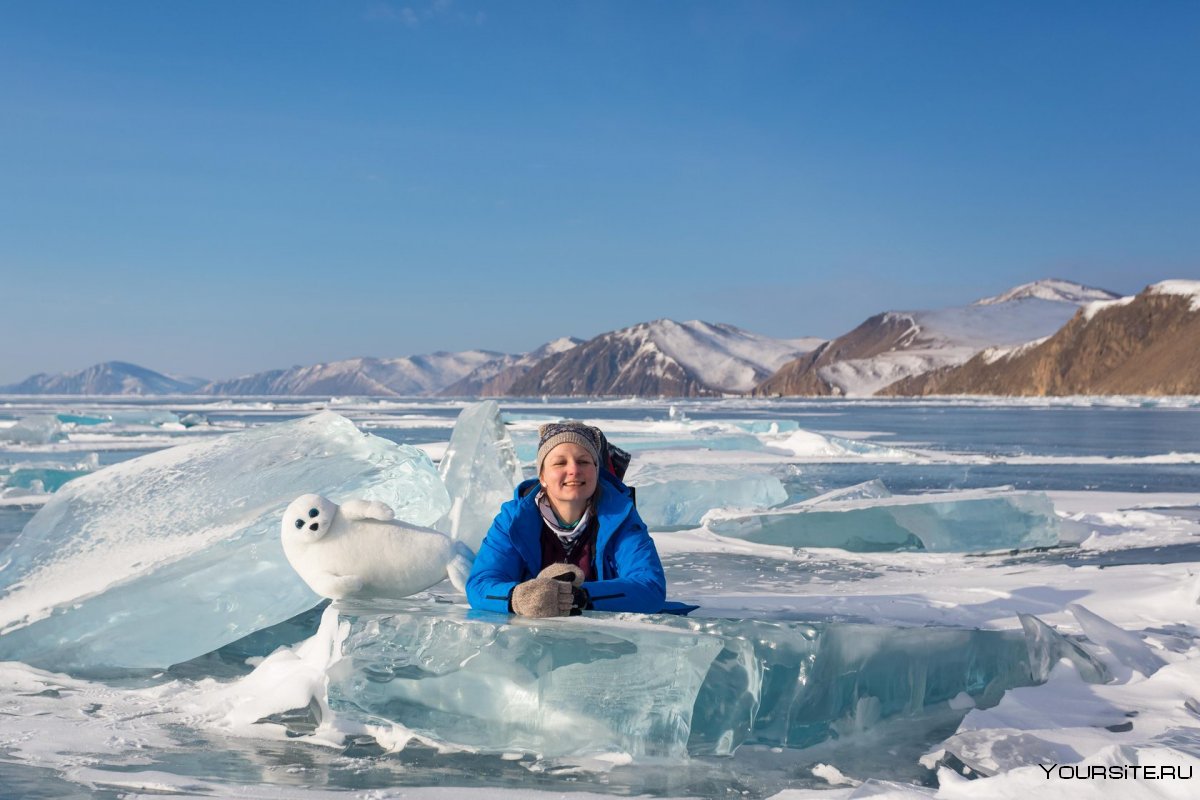 Сплав на льдине Байкал