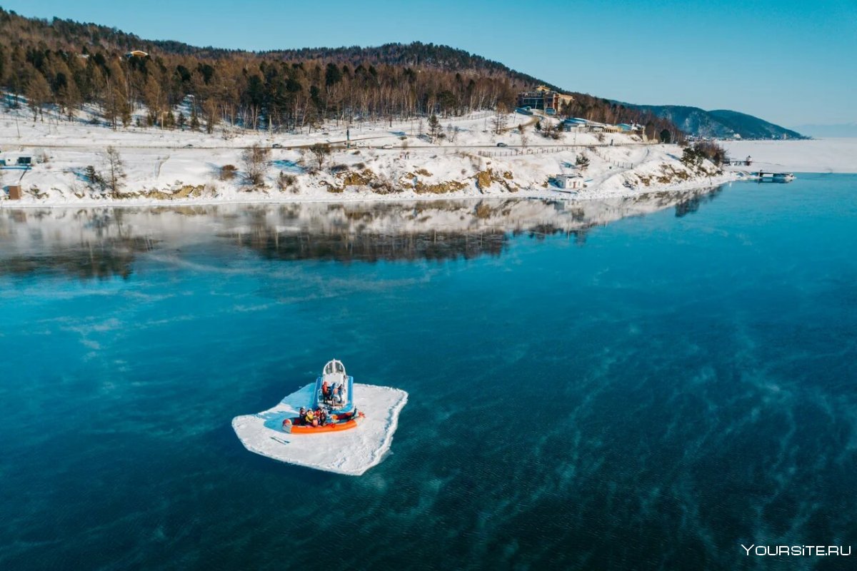 Озеро Ольхон зима туристы
