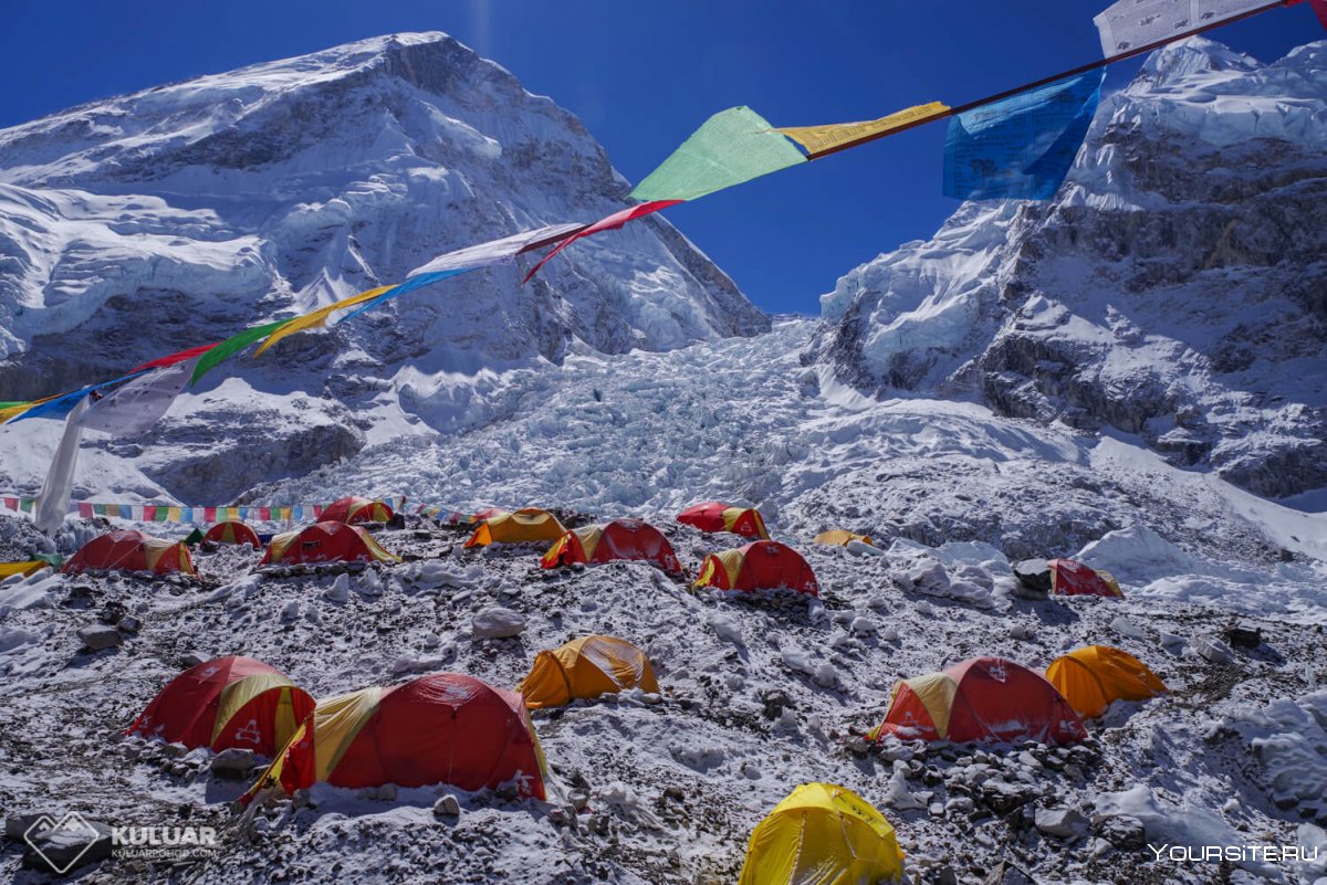 Восхождение на гору Эверест базовый лагерь