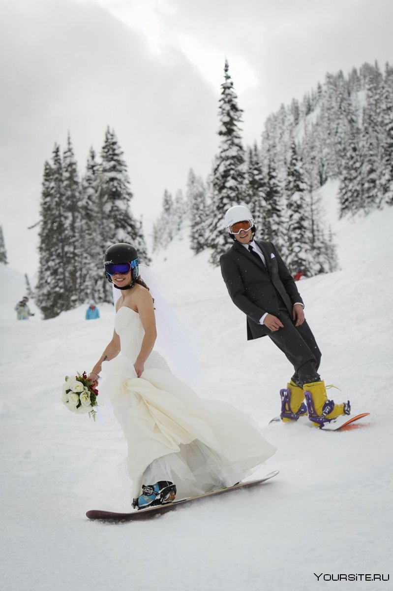 Свадьба на сноуборде