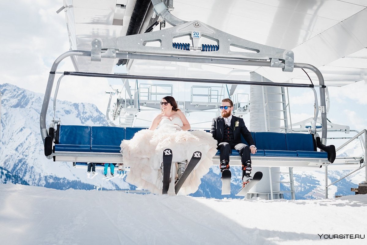 Свадьба в Австрии зимой