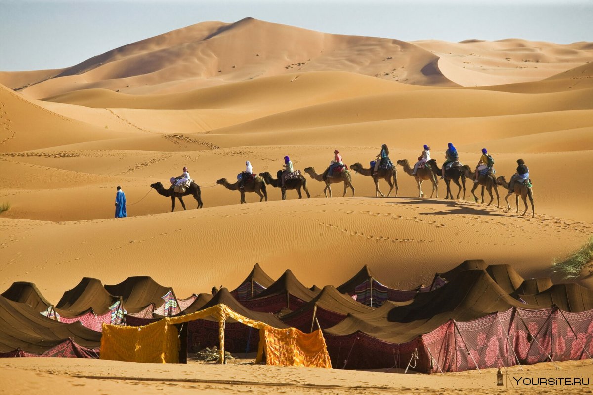 Лагерь бедуинов в Марокко