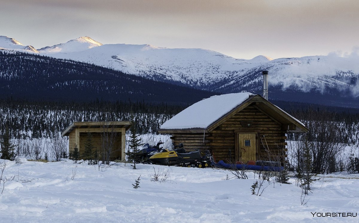Аляска посёлки зимой