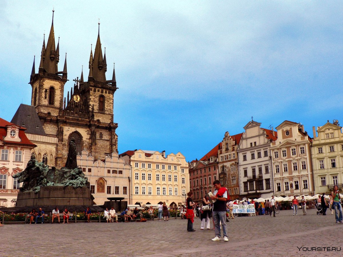 Собор на центральной площади в Праге