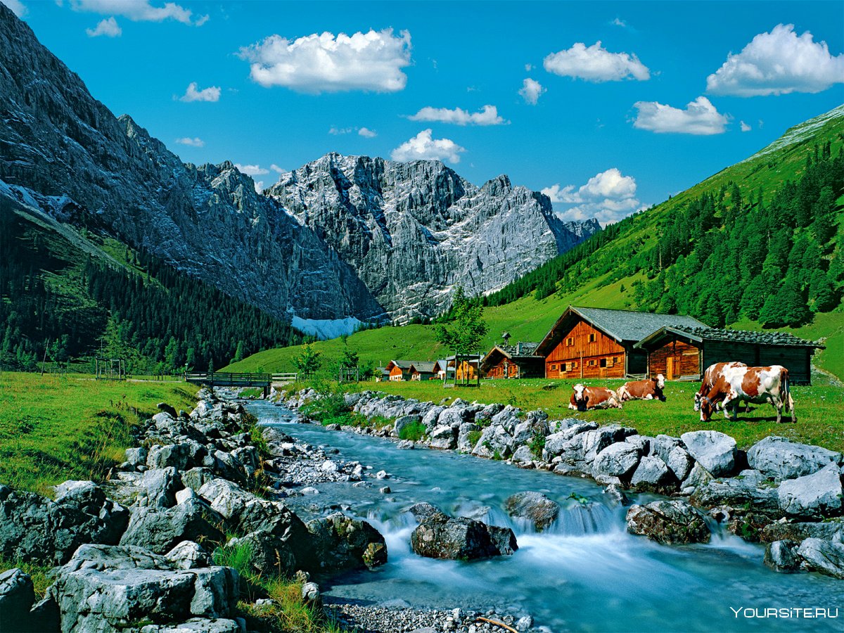 Альпийские горы в Австрии