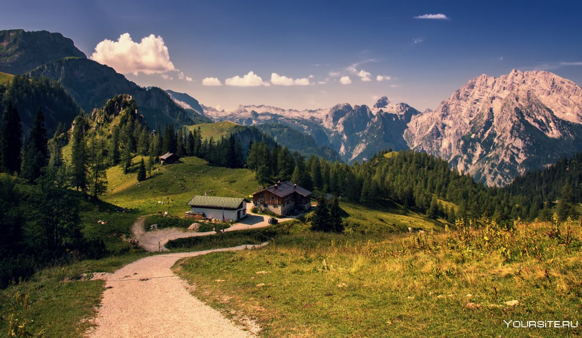 Альпы, Берхтесгаден, верхняя Бавария.