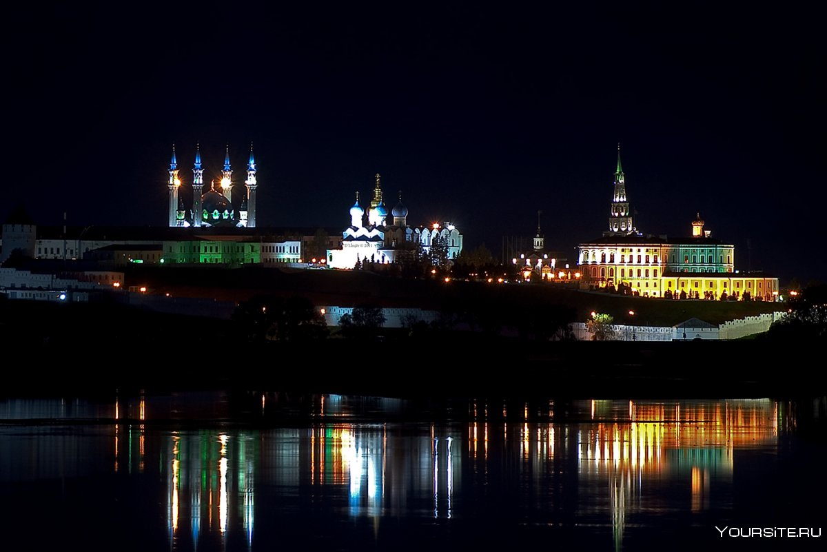 Казанский Кремль ночью