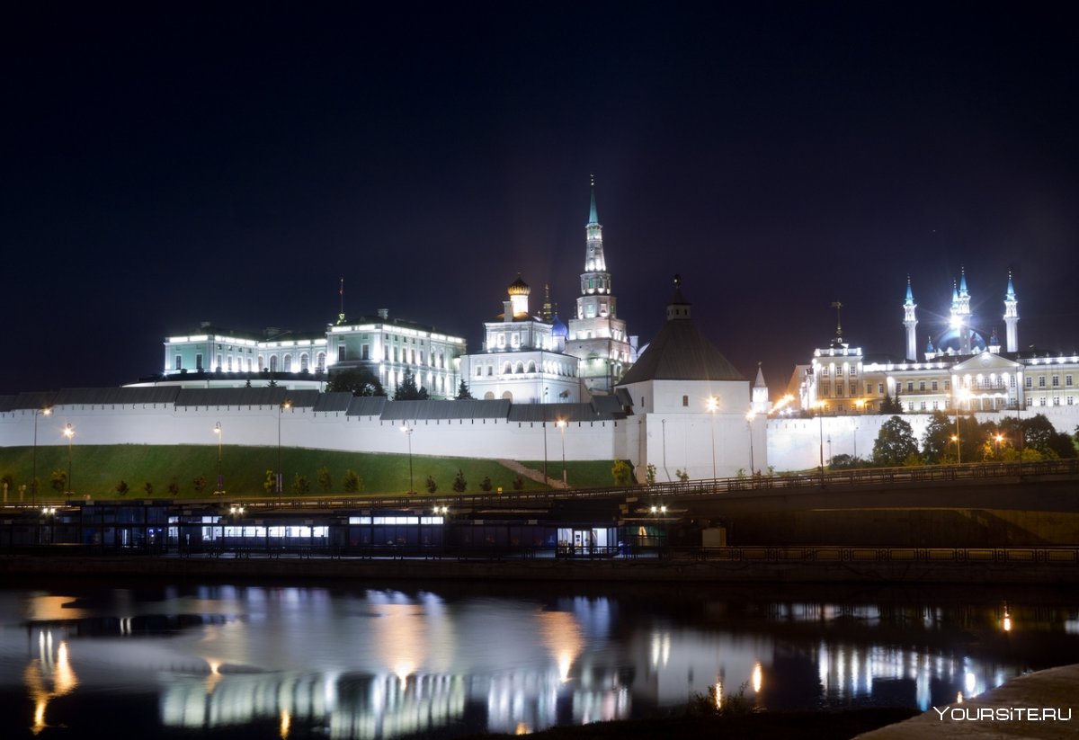 Ночная Казань панорама