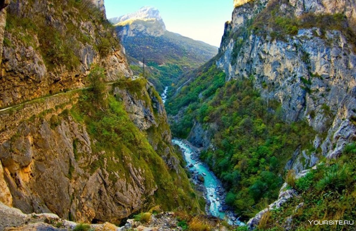 Кавказ горное ущелье Чегем