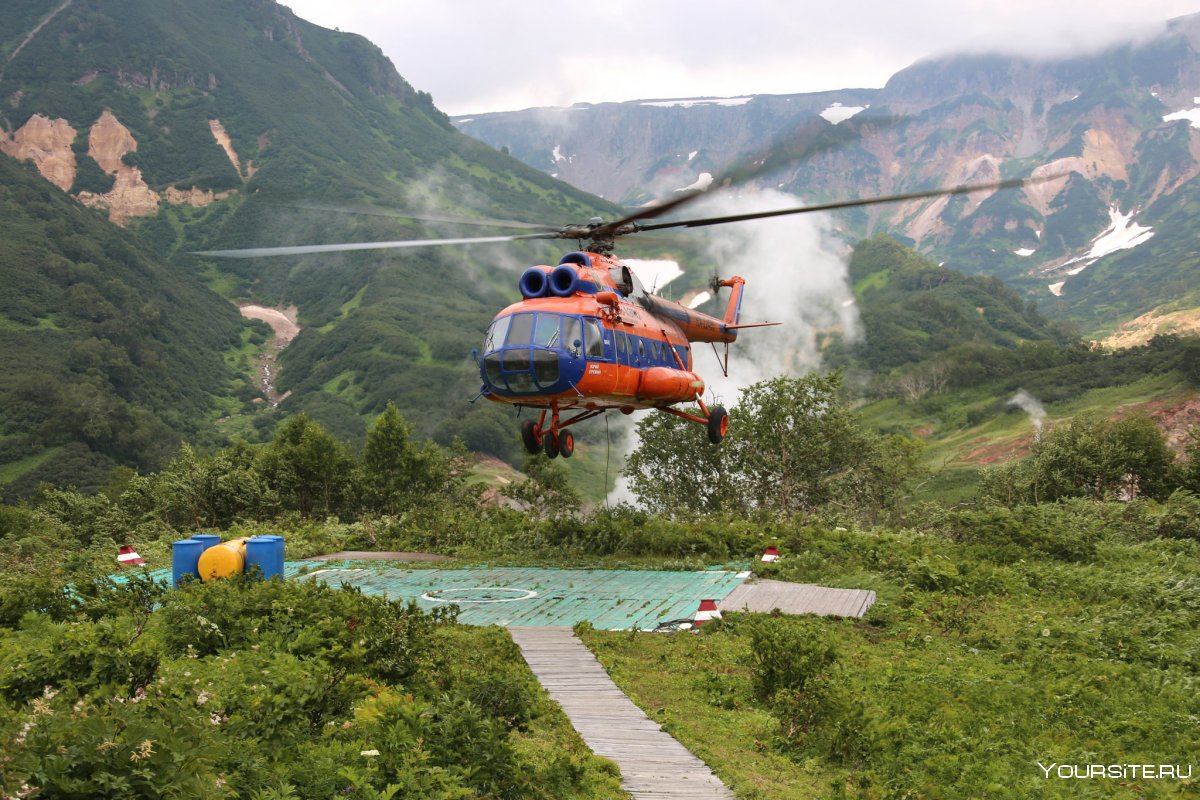 Вертолетная экскурсия Камчатка Долина гейзеров