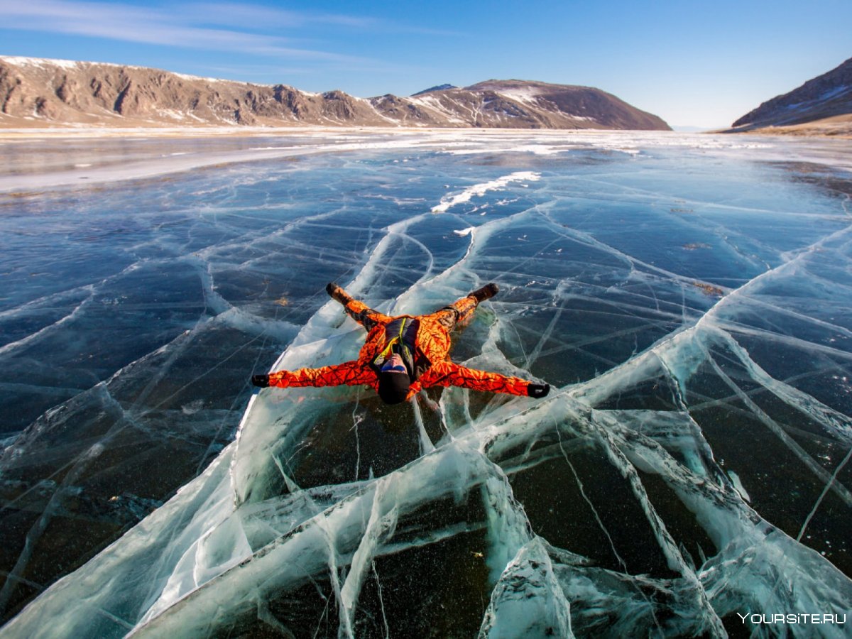 Бурятия Байкал лед