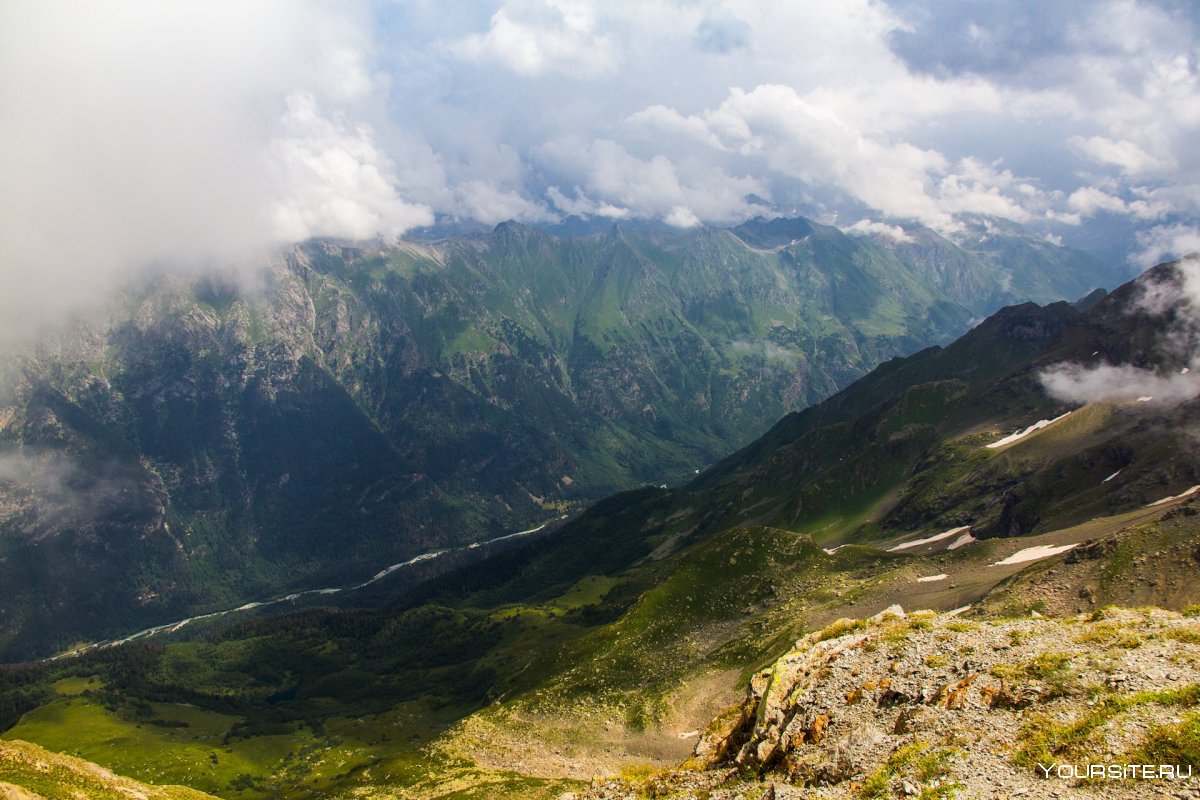 Трекинг по горам Кавказа. Домбай - Архыз