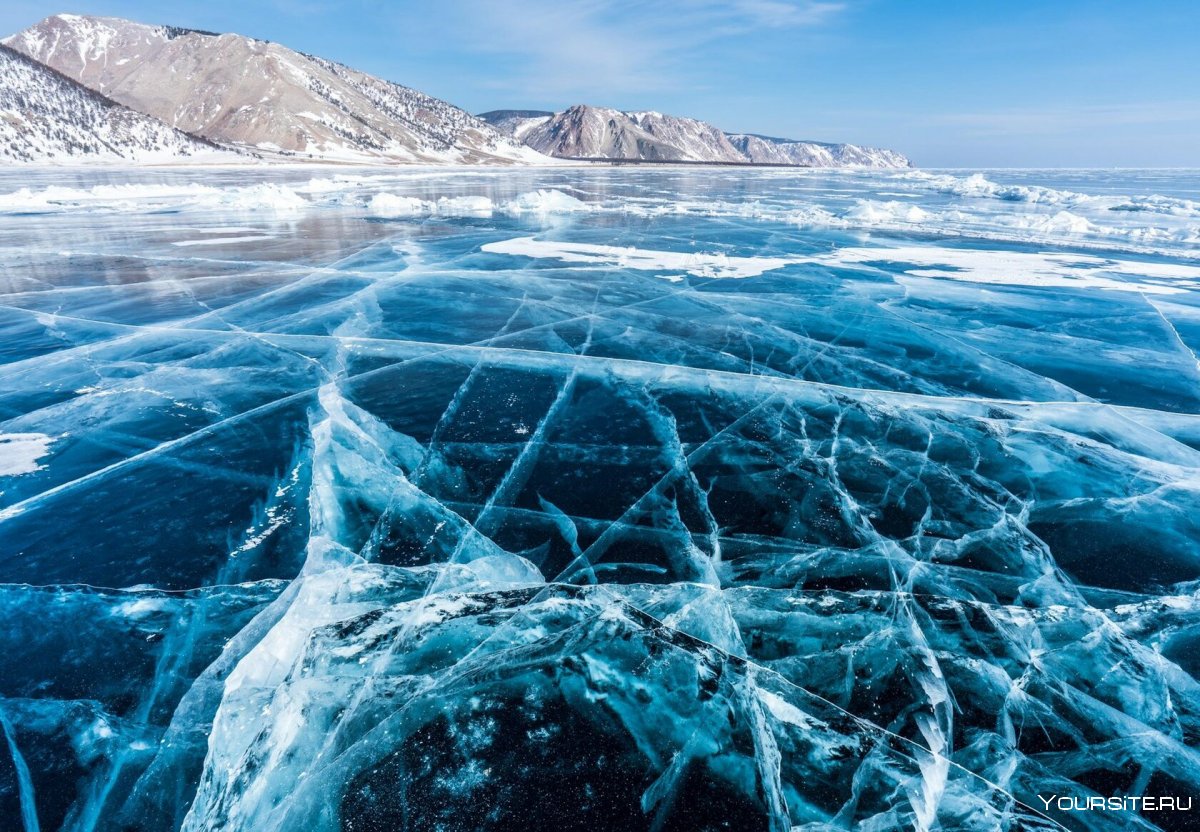 Байкал лед горы