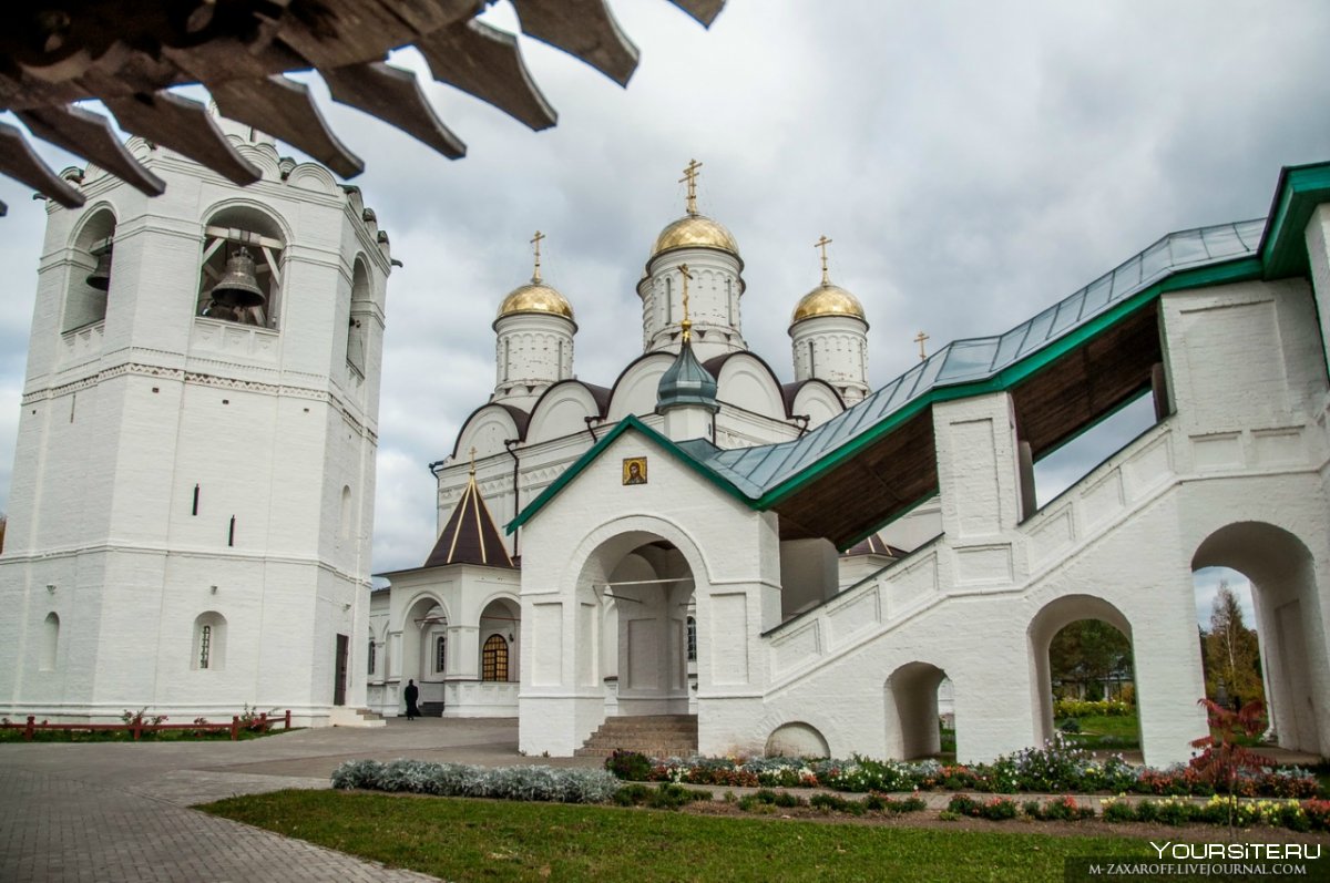 Свято Троинский Бородинский мужской монастырь с птичьего полёта