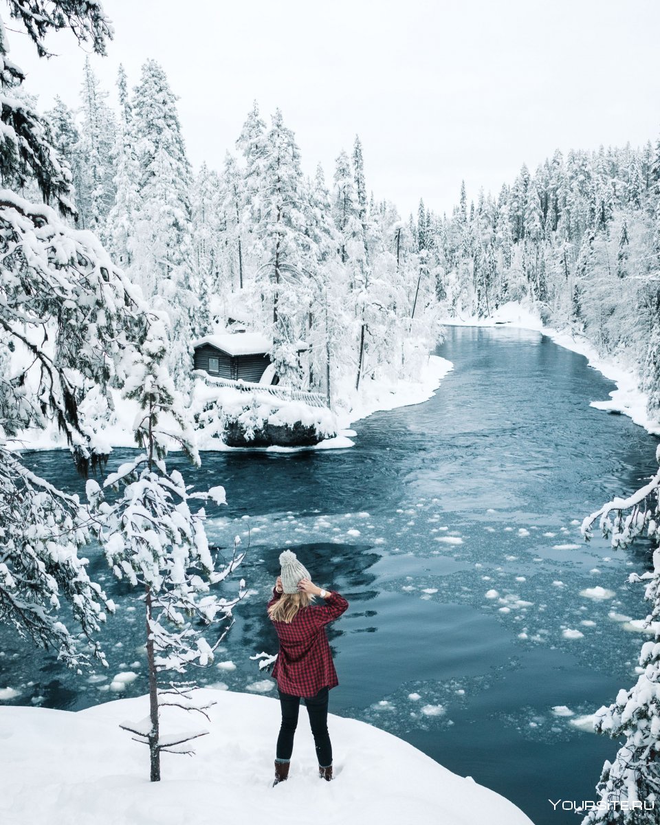 Снег Лапландия национальный парк Оуланка
