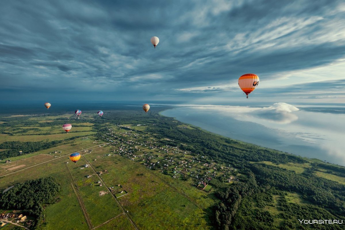 Плещеево озеро Переславль воздушные шары