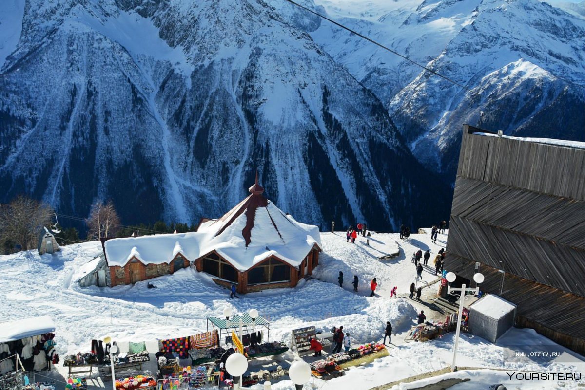 Домбай горнолыжный курорт Эверест