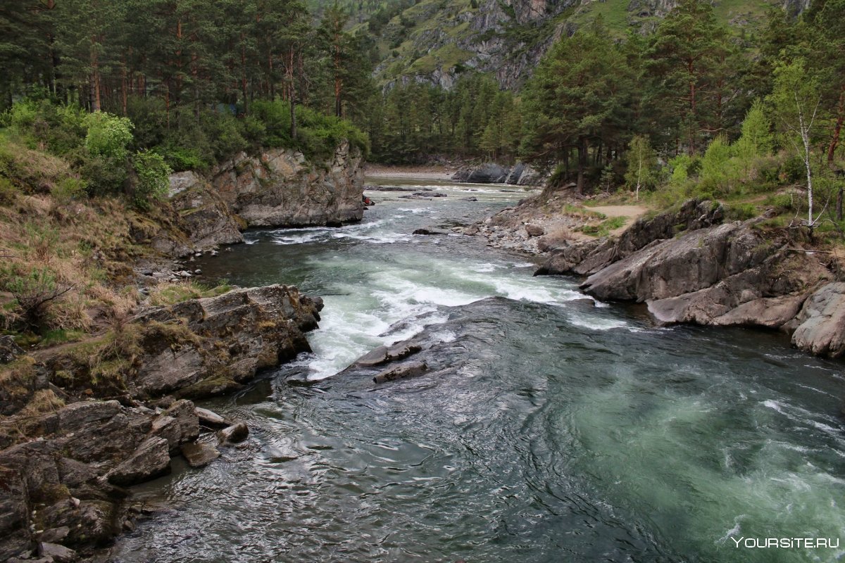 Река Чемал горный Алтай