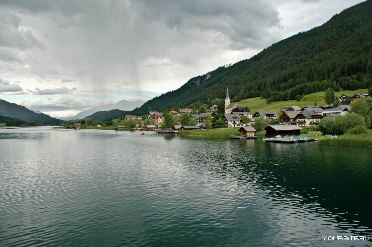 Австрия озеро летний отдых