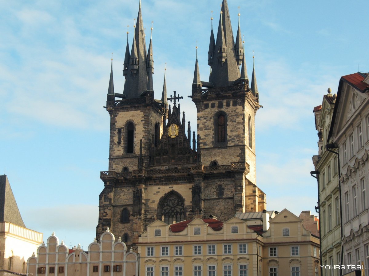 Тынский храм Прага чертеж