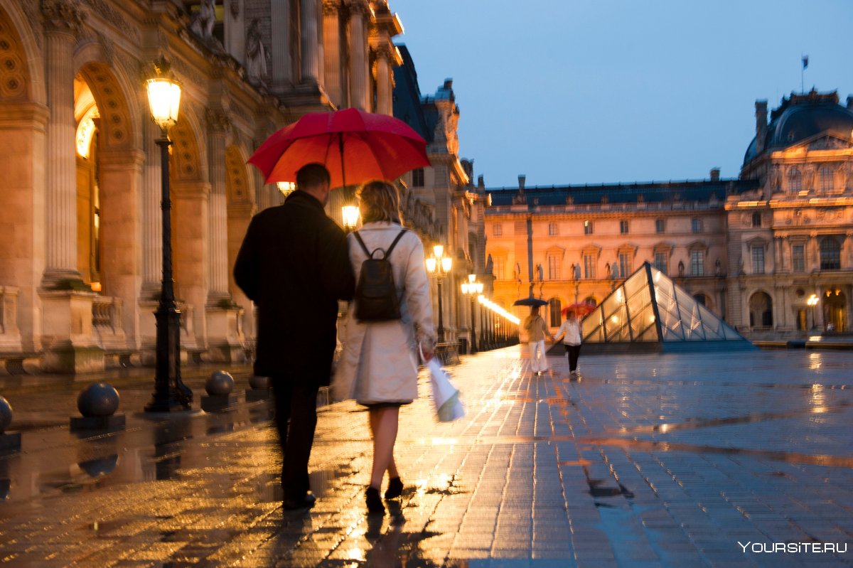 Париж осень романтика