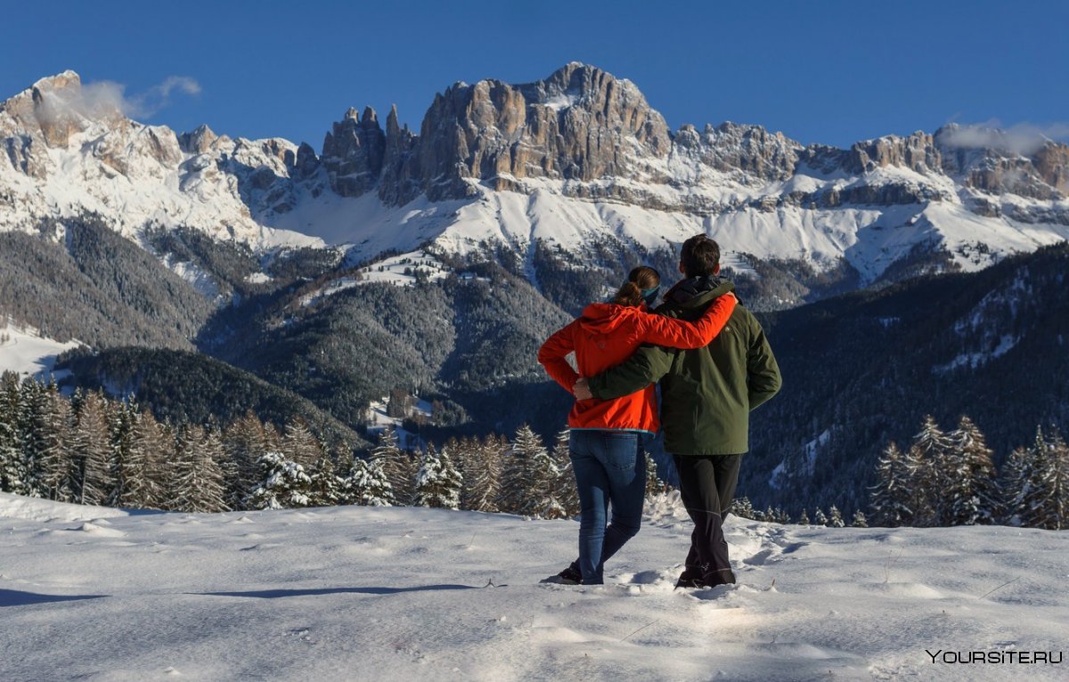 Романтика в горах зимой
