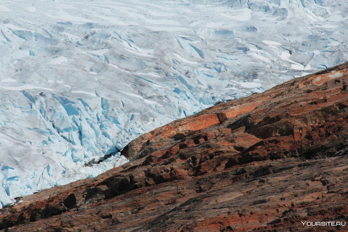 Изучение ледников в горах